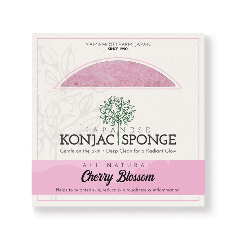 konjac sponge cherry blossom natural